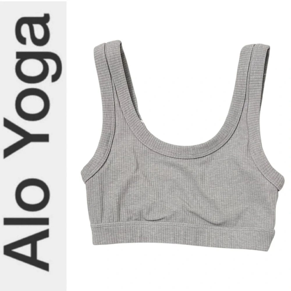 Alo Yoga Wellness Bra‎  Dove Grey Size X Small